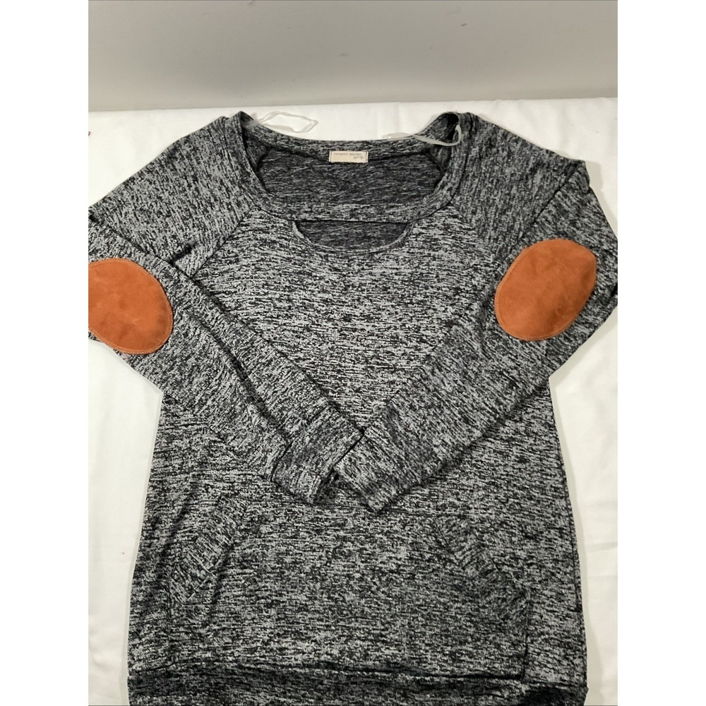TWENTY‎ SECOND 22ND lightweight long sleeve top with elbow patches H97